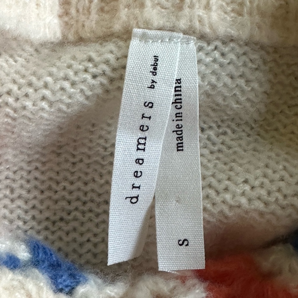 DREAMERS by DEBUT Granny Square Sweater NWOT - Size Small - Picture 5 of 6